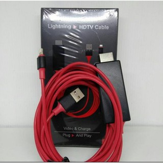 Kabel MHL Iphone IOS ke TV HDTV Lightning to HDMI Video