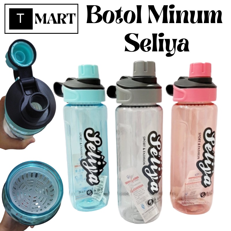 Botol Minum New Seliya dengan Penyaring / Botol Infused Water