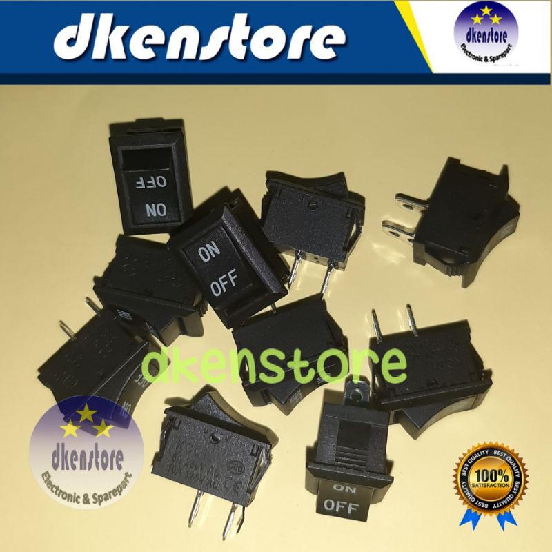 Saklar Power Rocker Switch 20x15mm praktek sekolah