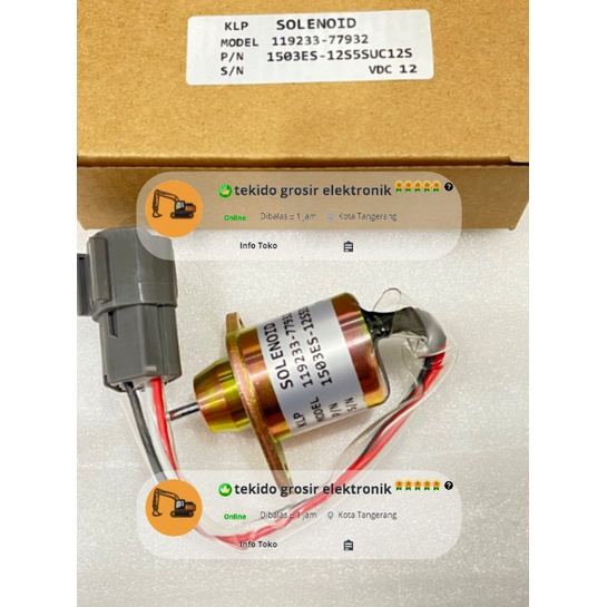 SOLENOID PC40 12V 12 VOLT YANMAR