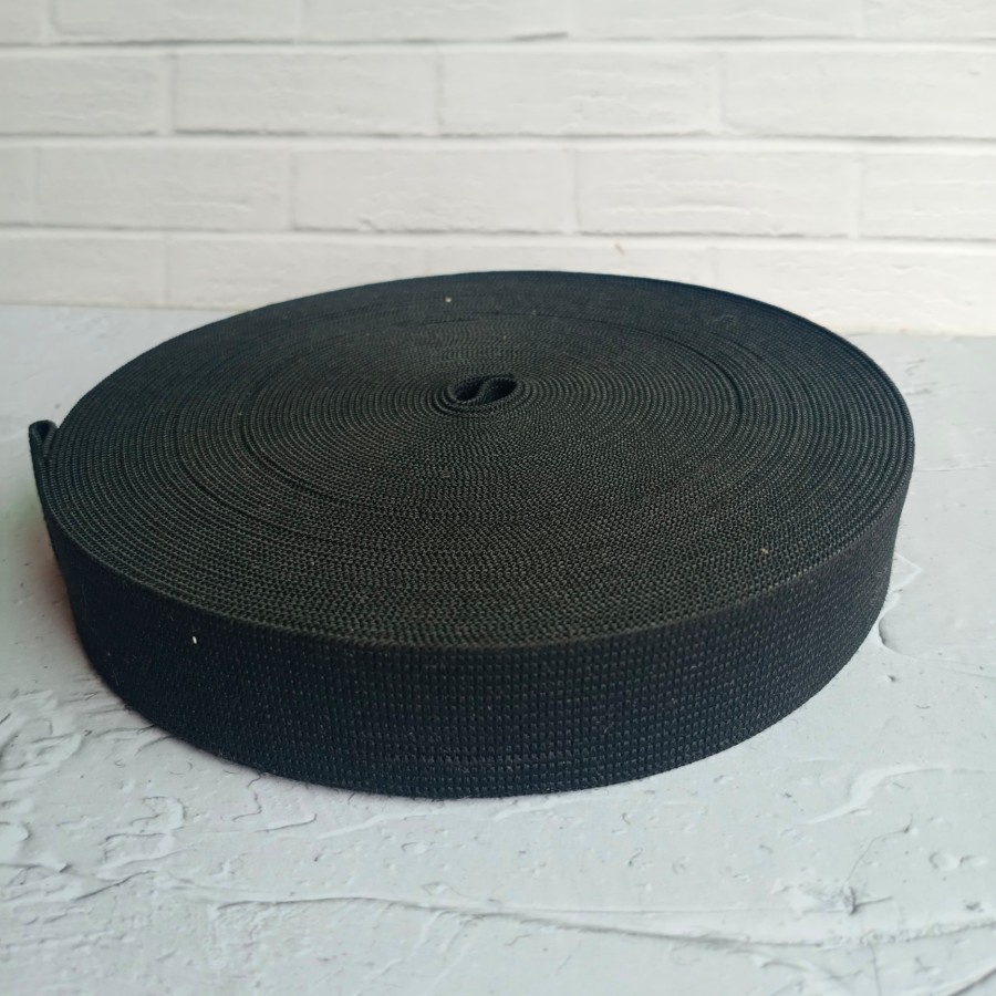 Karet Elastis Hitam 2.5cm / 1"