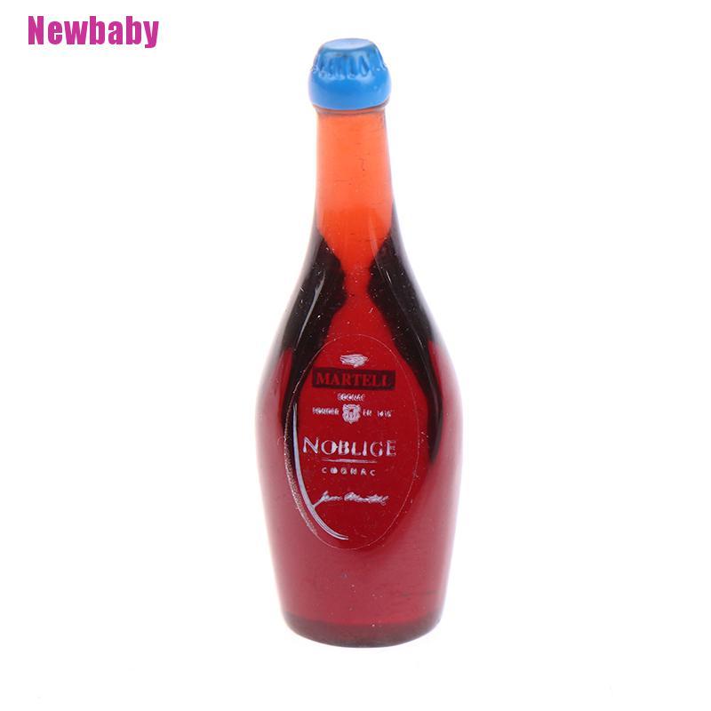 (Newbaby) 9pcs / Set Mainan Miniatur Botol whiskey / wine / XO Untuk Aksesoris Rumah Boneka