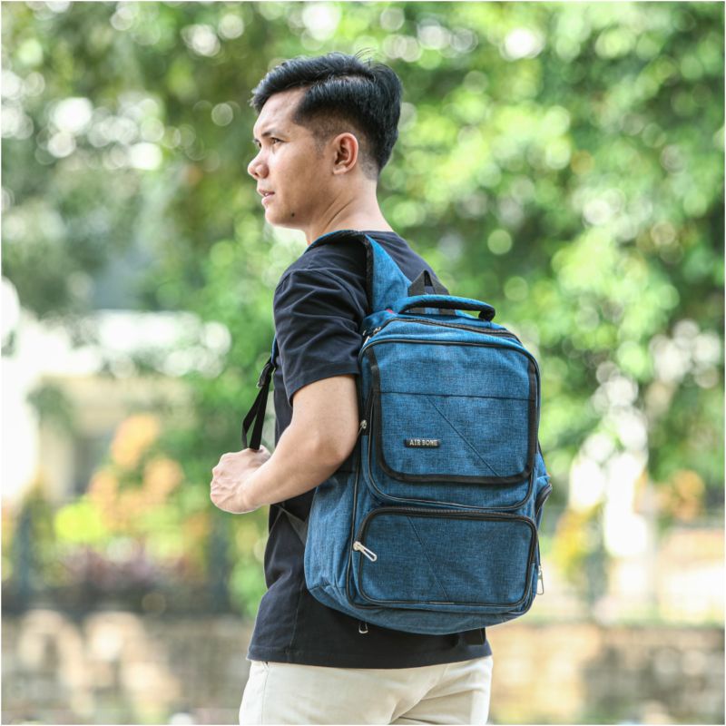 Polo felix tas ransel laptop SMP SMA Kuliah Kerja Kantor Ransel Pria Mode 2022 Ransel Laptop 14 Inci Tas Punggung Travel Bisnis Pria Tas Sekolah Nilon Tahan Air untuk Ransel Anak Laki-laki Baru