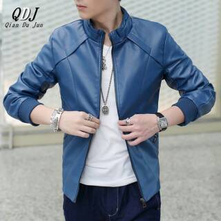 730 Koleksi Model Jaket Kulit Warna Biru HD