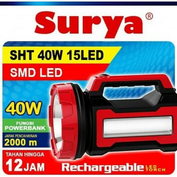 Senter lampu LED Surya SHT 40W 15LED JUMBO