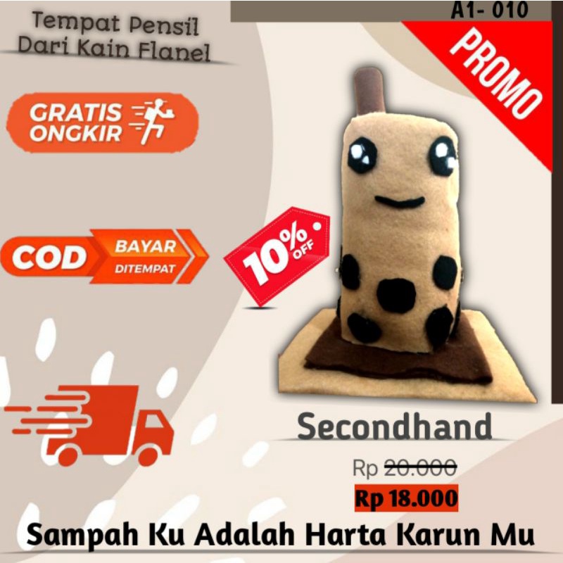 

Tempat pensil dari kain flanel A1-010