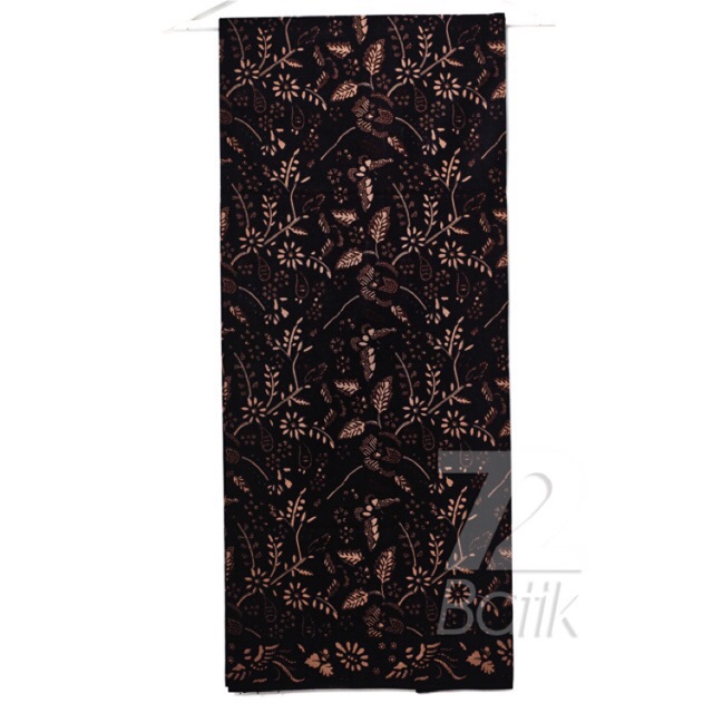 KAIN BATIK PREMIUM Bahan Katun Motif Kembang Warna Hitam Item Black 722601 Cap 72 Jarik Jarit Samping Kebat Panjang Batik Katun Modern Premium Bahan Seragam Batik Pernikahan Kantor Keluarga Murah Kamen Jadi Batik Bali Lembaran