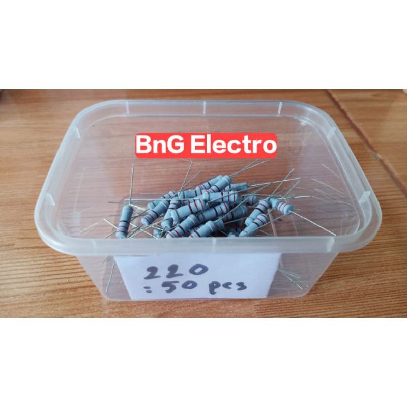 Resistor 220 ohm 2 watt tahanan