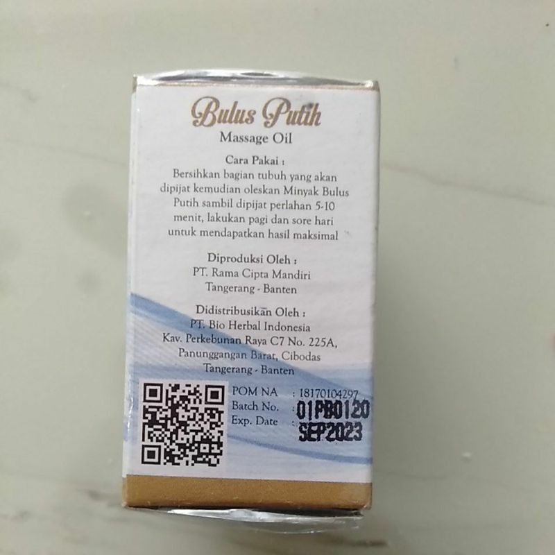 Bio Herbal Minyak Bulus Putih BPOM