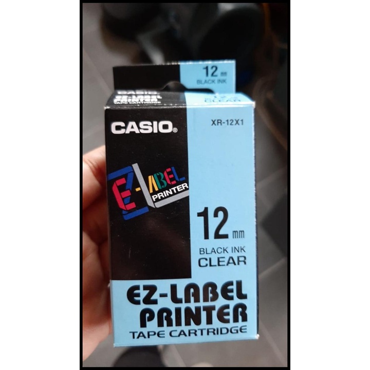 

Daisydooo | Original Pita Tape Catridge Ez Label 12 Mm Black Ink Clear Casio Tinta