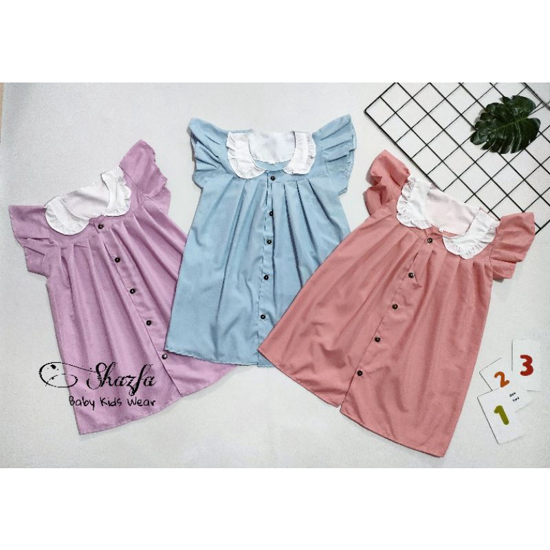 DRESS ANAK PEREMPUAN 1-6 TAHUN / DRESS ARSY POLOS / DRESS ANDIN / DRESS MURAH / SETELAN ANDIN / DRESS KOREA