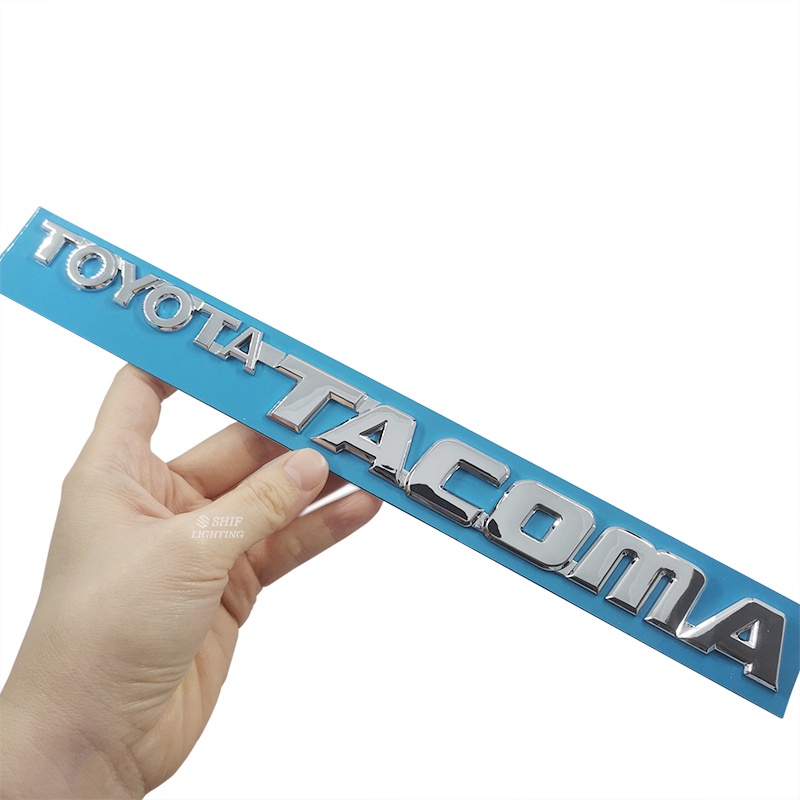 1pc Stiker Emblem / Badge Tulisan TOYOTA TACOMA Bahan ABS Untuk Belakang Mobil