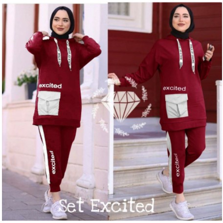 Pakaian Olahraga Wanita Terbaru 2020 Set Training Olahraga Stelan Set Baju Olahraga Wanita Muslim Shopee Indonesia