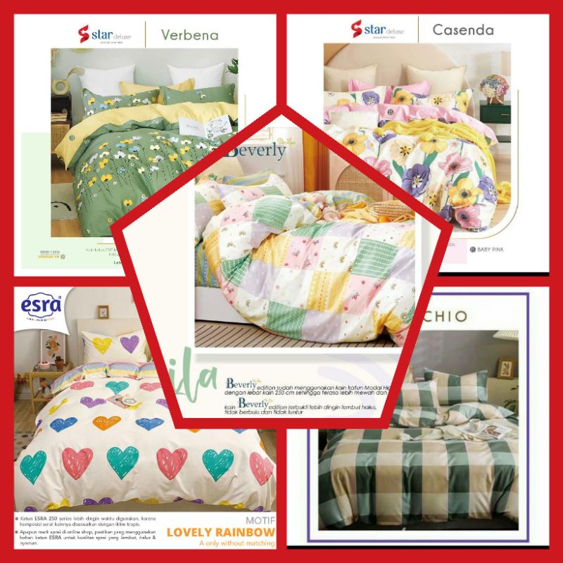 sprei antigeser||160x200x30||180x200x40||200x200x50||katun cvc