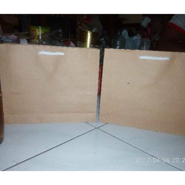 

Paper bag tas kertas polos ukuran costume 25x15x15