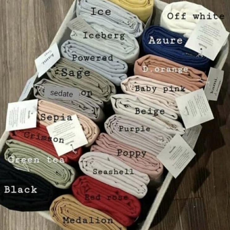 Bagus Banget.. Ada warna baru Nuvoile Nuvoille scarf kamiidea kami idea rijek sale plain bukan scarf