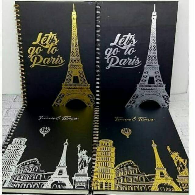 

Notebook Spiral A5 Hardcover Silver/Gold