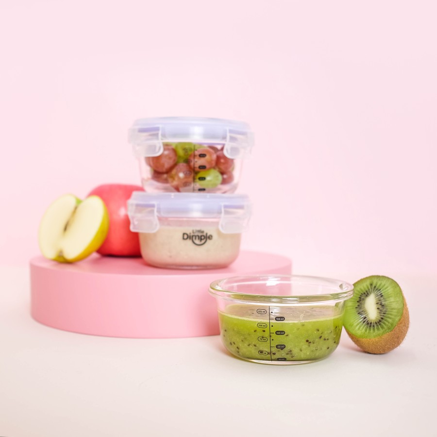 Little Dimple Baby Food Container 240ml (3pcs)