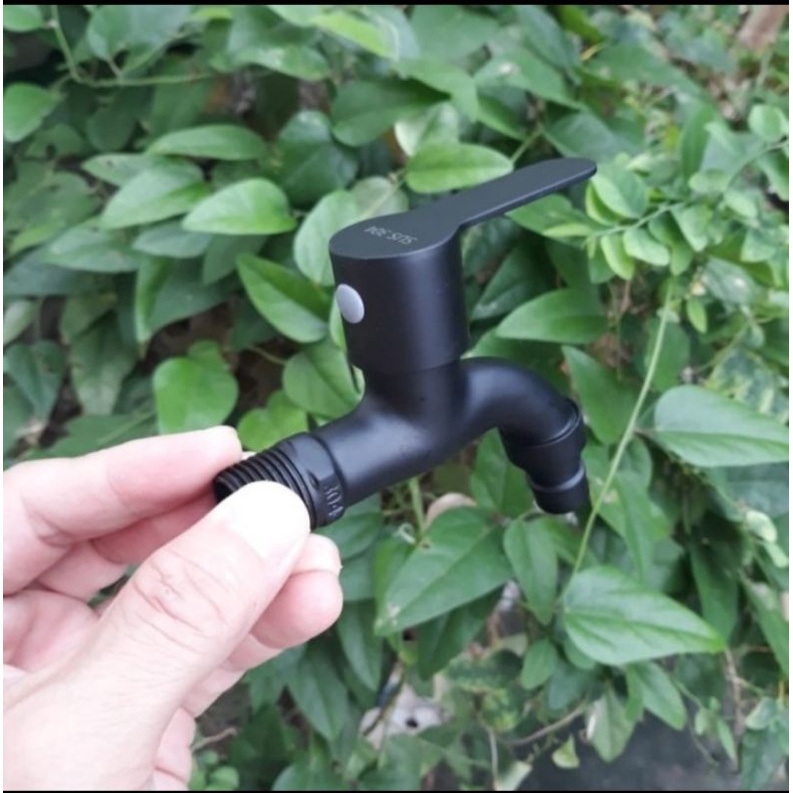 Kran tembok hit SUS 304 / kran hitam tembok