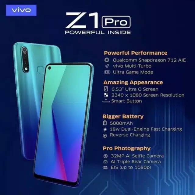 Vivo Z1 Pro Ram 6GB Internal 128GB