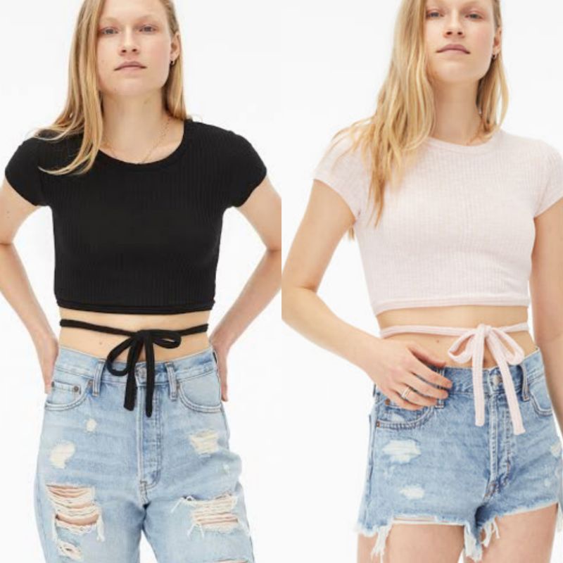 AEROPOSTALE KNIT CROP TOP-ORIGINAL 100%