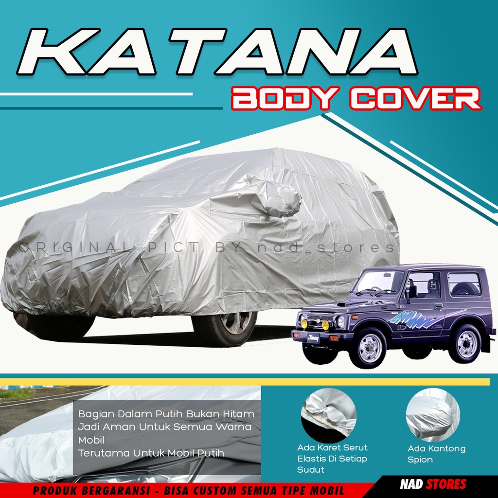 Sarung Mobil Katana Body Cover Mobil Katana jimny Mantel Mobil jeep wrangler