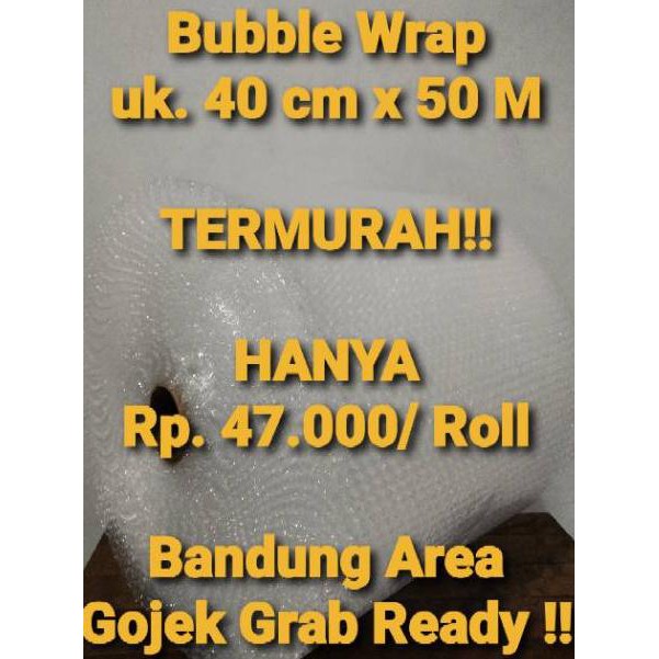 

fem⭐96 Bubble Wrap Mulia Pack ASLI Bubble Warp 40 cm x 50 m Tebal Murah :.