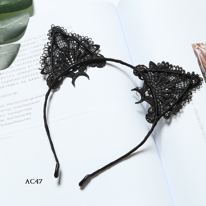 [READY STOK] AKSESORIS COSPLAY BANDO TELINGA KUCING NEKOMIMI LACE AC47