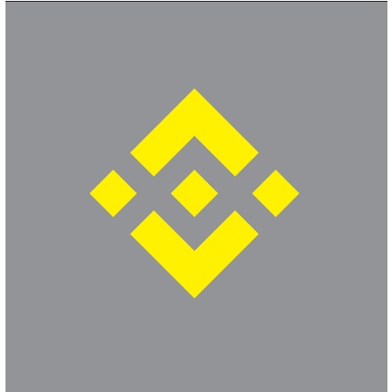 sticker binance logo besar