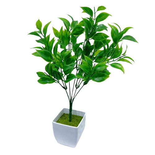 Pot Bonsai Daun Artificial Tanaman Bunga Hias Palsu Pajangan Dekorasi Ruangan Satu7an PBP38