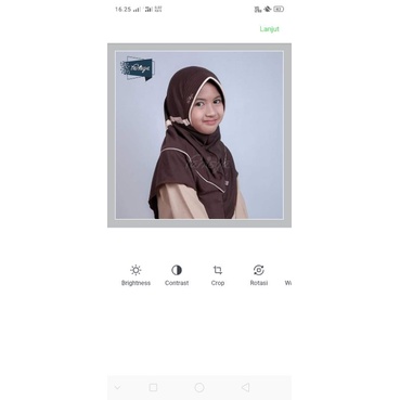 Bergo Sherina Coklat Fanisya