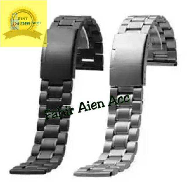 TALI STRAP RANTAI STAINLESS STEEL/ TALI JAM TANGAN RANTAI STAINLESS STEEL SOLID STRAP WATCH