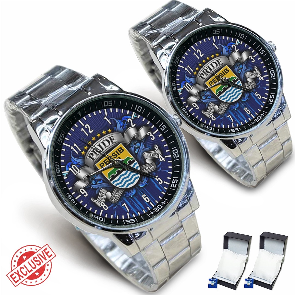 Jam Tangan Rantai Couple PRIDE OF PERSIB 1 (Awesome)