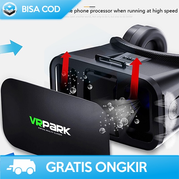 VR BOX VIRTUAL REALITY 3D DILENGKAPI HEADPHONE TAFFWARE J20 6 INCH ORI