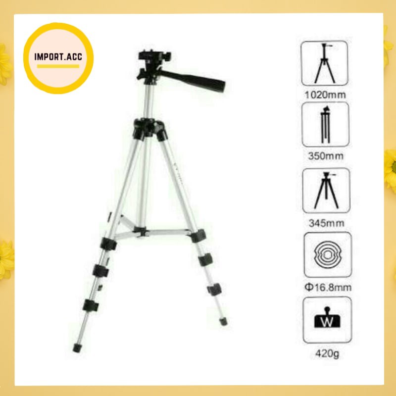 TRIPOD 1METER KT-3110A / TRIPOD 3120 Holder Kamera / Kaki Tripot Foto Camera / TRIPOD STABLILLIZER