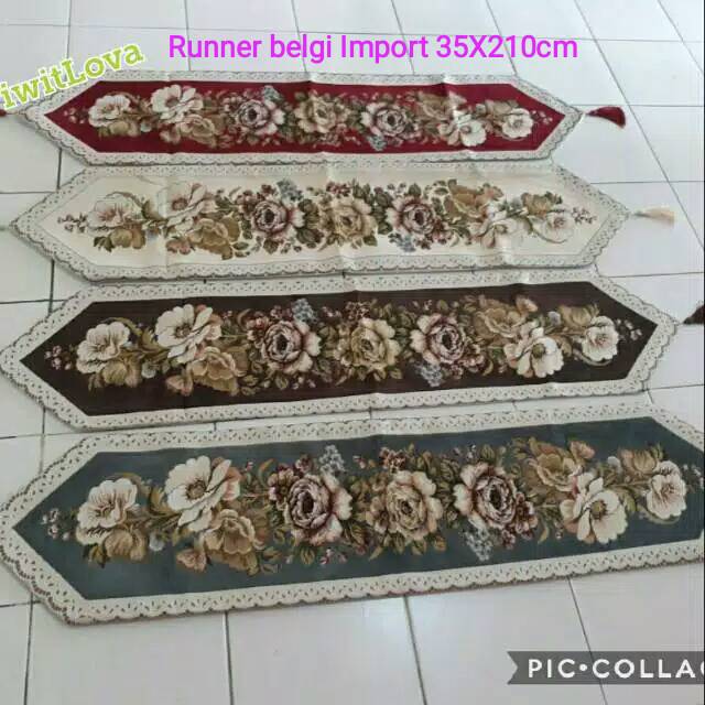 

Runner belgi import motif lukis uk 35X210 cm