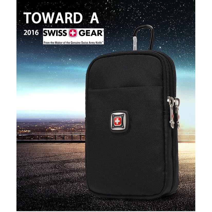 Cuci Gudang Tas Pinggang Sarung Hp 16Cm Import Branded Swiss Army Outdoor Sport