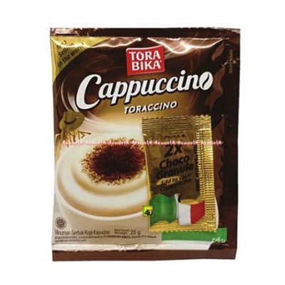 Torabika Cappuccino Isi 10sachet Kopi Bubuk Instan Tora Bika Capucino Kapucino Kopi Instan Sachet 10 pcs