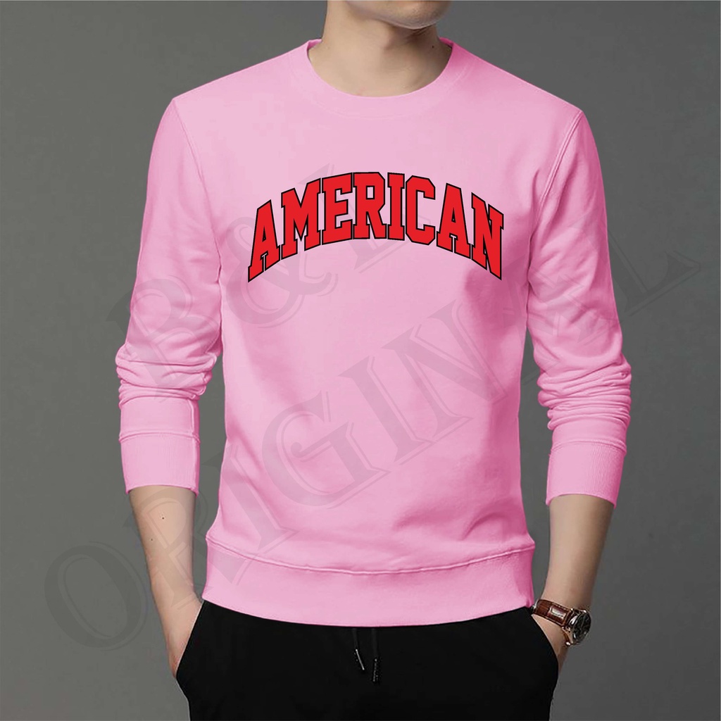 BS/COD/BAJU KAOS AMERICAN/ATASAN FASHION PRIA DAN WANITA LENGAN PANJANG/GOOD QUALITY