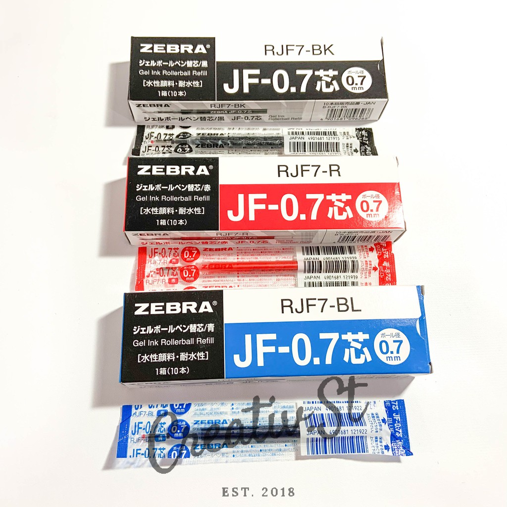 

Zebra Sarasa Clip Refill Isi Gel 0.7 Mm