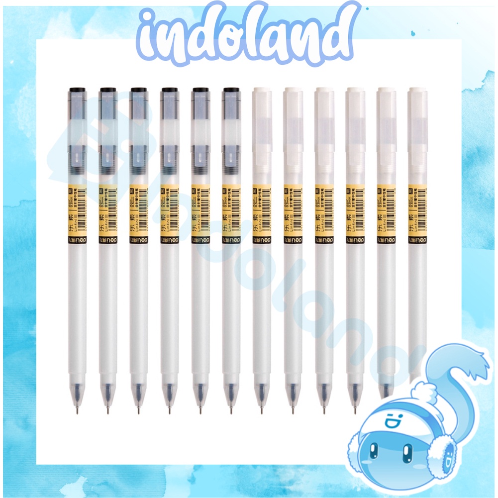 ☀INDOLAND☀  Colors Gel Pen Black Ink Color Pens 0.5mm Pens Kawaii Office School Supplies S015