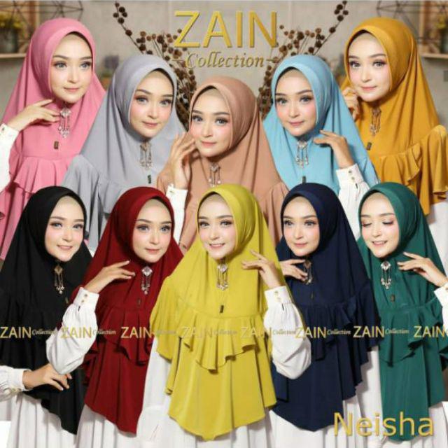 HIJAB JILBAB INSTAN MURAH KHIMAR NEISHA-Navy
