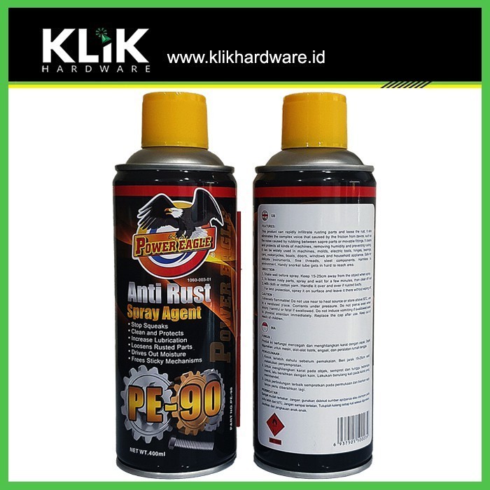 Power Eagle PE-90 Lubricant Anti Rust 400 ml - Pelumas Anti Karat PE90