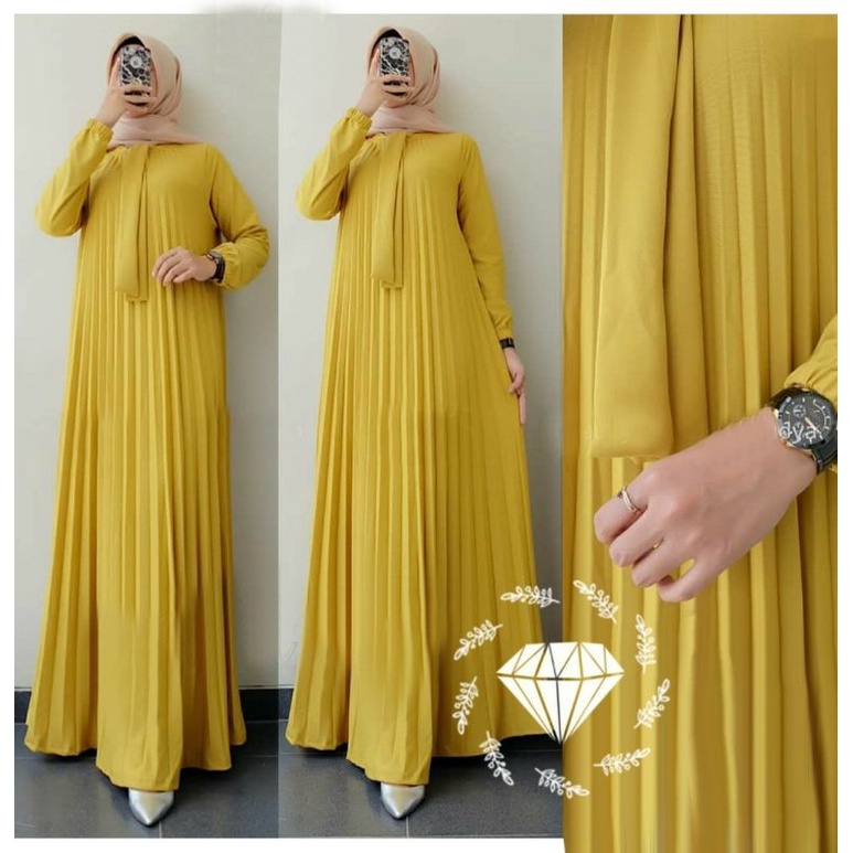 Baju Lebaran Wanita Remaja Baju Muslim Kekinian Modern 2021 2020 Busana Muslim Gaun pesta jumbo