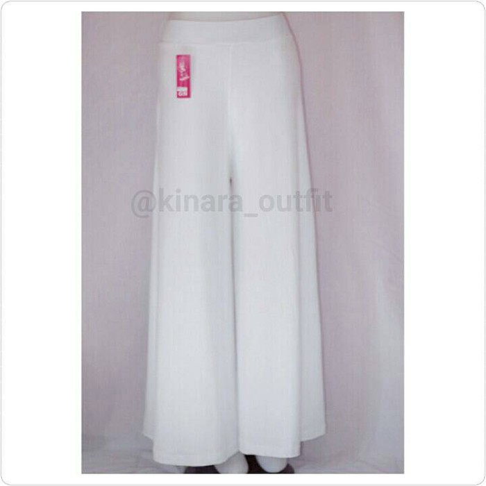 Atasan Blus Blouse Korea Import Bangkok Wanita Puff Lengan Besar  AT432 Celana Kulot Putih/White Cu