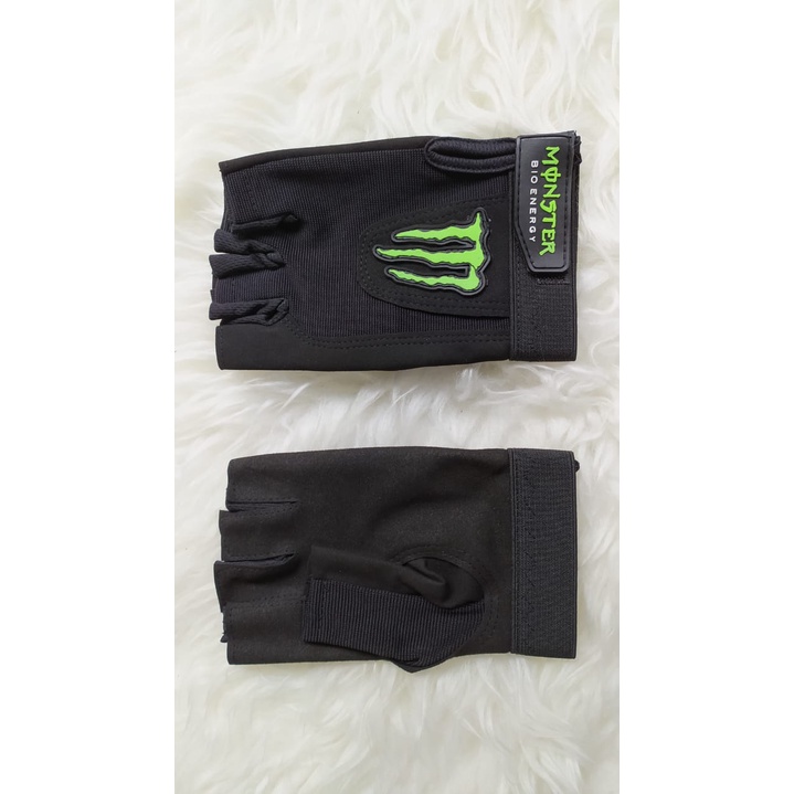 Sarung Tangan Motor Monster HALF FINGER/Sarung Tangan Motor Murah/Sarung Tangan Motor Premium/Sarung Tangan Berkendara/Gloves