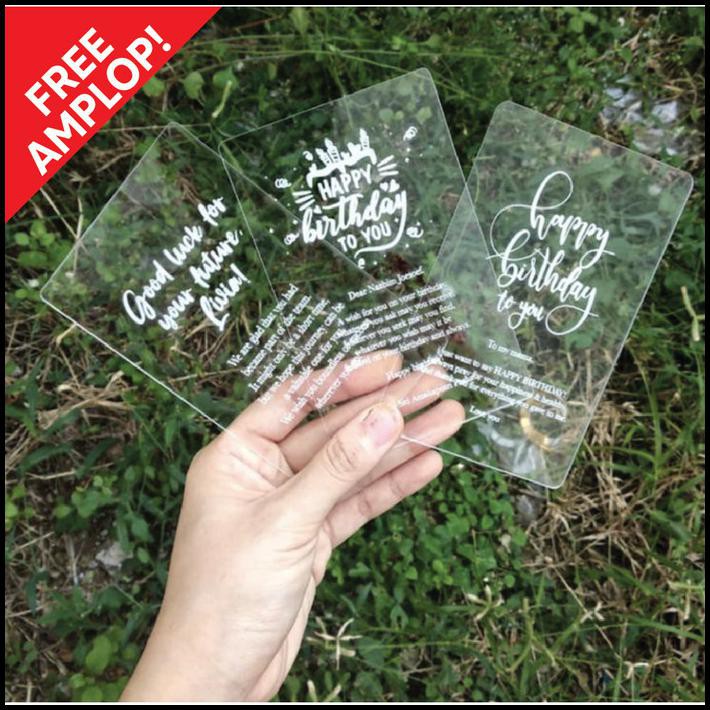 

New Arrival - Kartu Ucapan Birthday / Greetings Card / Kartu Acrylic