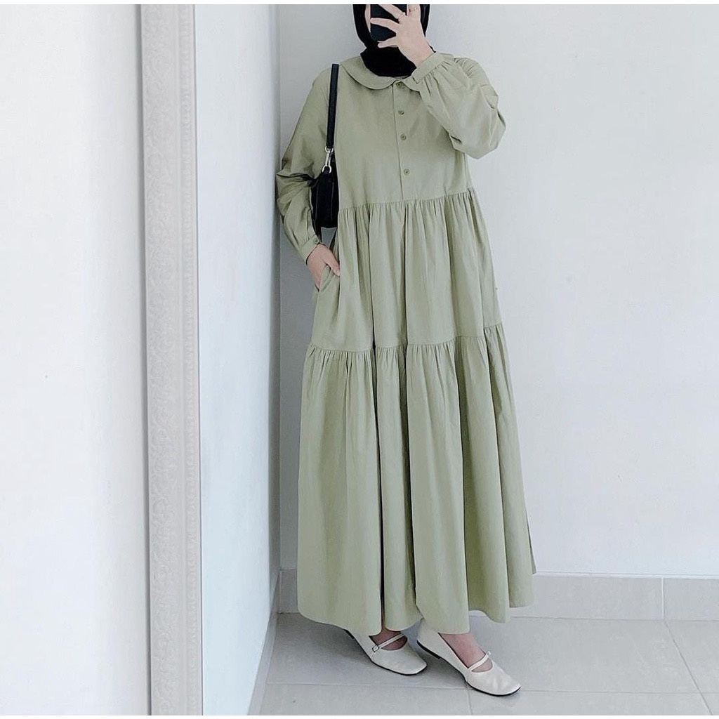 BEFAST - ZFS OOTD Dress ASENA / MAXI MONILA / Dress Maxi Jumbo / Dress Wanita Muslimah / Dress Jumbo / Maxy / OOTD Wanita Kondangan / Dress Remaja Keluaran Terbaru