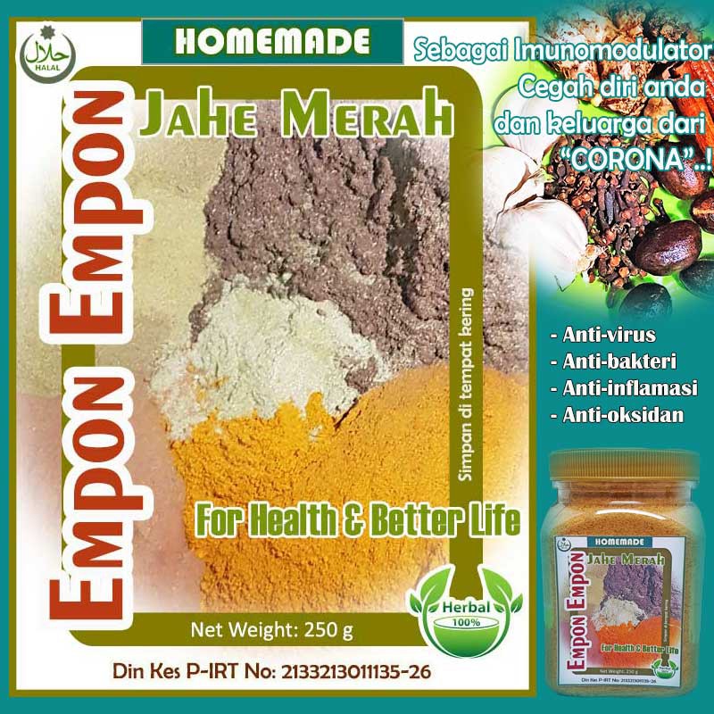 

Empon - Empon untuk membantu daya tahan tubuh anda. Alami itu Sehat, Sehat itu nggak perlu mahal.