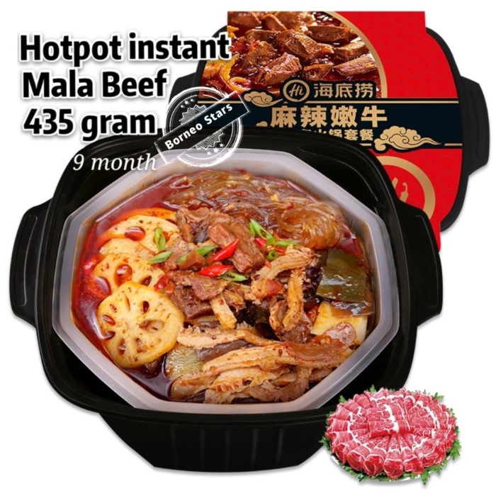 

PRODUK TERBAIK - GRUP HAIDILAO HOTPOT MEAT INSTANT/ SHABU SHABU HOME - MALA BEEF 435